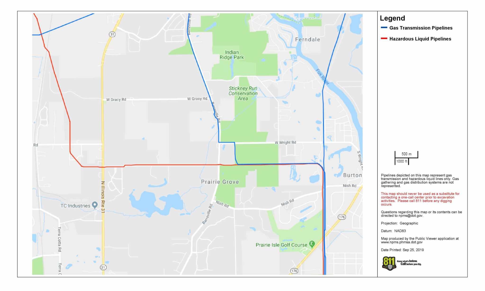 Enbridge Pipeline Letter Village of Prairie Grove