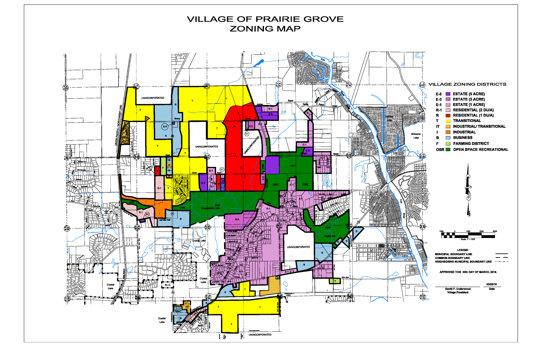 Zoning Map Village Of Prairie Grove